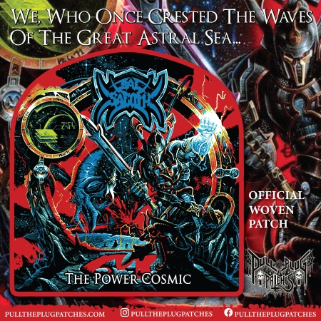 Bal Sagoth, woven patch, the power cosmic